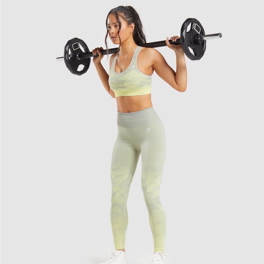 Sz XL GYMSHARK ADAPT OMBRE SEAMLESS LEGGINGS new no tags sky blue - Picture 4 of 13